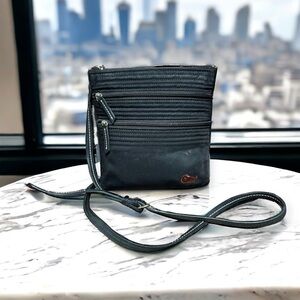 🌻Dooney & Bourke Black & Pink Nylon Crossbody Bag